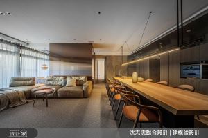 中島長餐桌打開空間軸深！精準比例、細膩材質，形塑現代宅的精品風範！_視覺圖