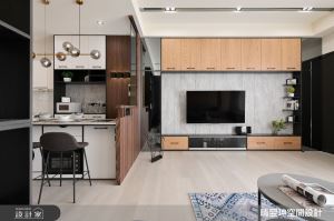 溫潤木質鋪陳書香人文感，25坪現代宅滿足高規格生活_視覺圖