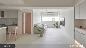 簡約純白主義翻新 20 年老宅！開放美廚、實用收納化解老屋缺陷_視覺圖