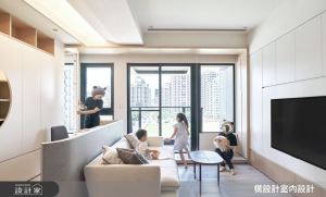 幾何意象、複合式空間串連北歐家居，打造專屬於孩子們的30坪幸福堡壘_視覺圖