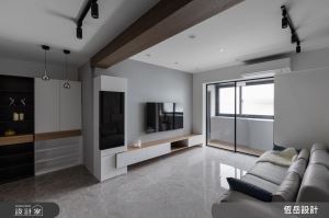 老屋蛻變黑白灰優雅宅！混搭木紋與石材元素，漸層視感刻劃美好生活_視覺圖