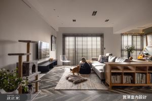 取消一房、玻璃鐵件門扇，與寵物共享混搭風友善空間_視覺圖