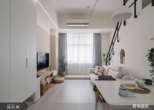 17 坪北歐風老屋改造活用挑高空間強化收納，開啟一家三口美感日常！_視覺圖