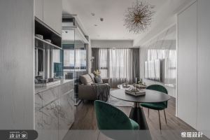 孔雀藍時尚小宅！揉合現代與新古典風采，體現精緻居家品味_視覺圖