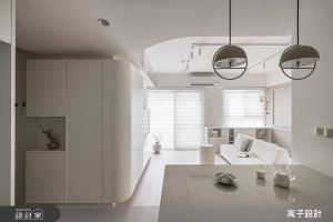 在家享受北歐藝廊、咖啡廳氛圍！弧形天花融化銳角、擴充收納，放大一倍空間感_視覺圖