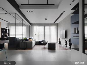 穿透隔間打造敞亮採光宅！黑白灰構築現代風的俐落時尚_視覺圖