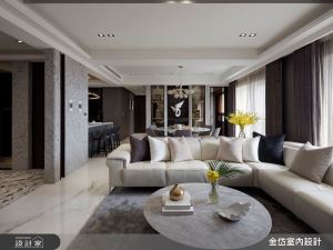 精細工藝描摹64坪雙拼宅，現代元素演繹恢弘退休新生活_視覺圖