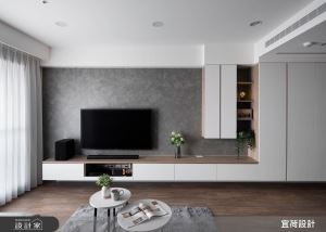 28坪預售屋北歐風，減一房換收納與家人團聚公領域_視覺圖