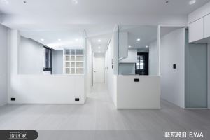 純白與輕隔間放大視覺！簡約風單身宅，打造實用性十足的收納設計_視覺圖