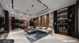 70坪現代風透天別墅！中島吧檯、精品展示櫃與獨立更衣室，體現飯店風非凡質感_視覺圖