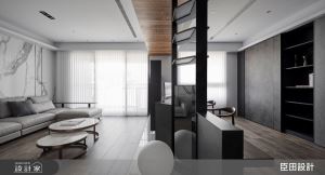 黑白灰的無壓配色法！加入半高電視牆、隱藏收納，打造親子宅的簡約現代風_視覺圖