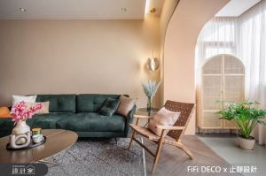 台式原創材質混搭古典拱門的宅居新生命！木紋與奶茶色交織幸福滿滿儀式感_視覺圖