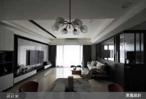 精緻建材融入訂製格局，譜寫 40 坪現代宅沈穩大器風範_視覺圖