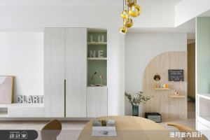 清新酪梨綠與柔美圓弧，入住一家四口的童趣北歐宅！_視覺圖