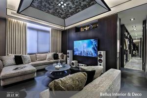 壁癌漏水老屋的華麗翻新！奢華風居家以多功能書房，打開大器客廳視野！_視覺圖