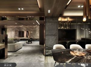 推開百坪現代風豪宅的大門！以奢石迎來壯闊感，就連玄關長廊都令人讚嘆_視覺圖