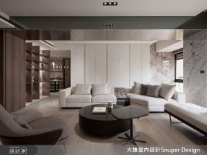 重整65坪中古屋，發揮木質、大理石與不鏽鋼本質展現精緻溫潤現代美學_視覺圖