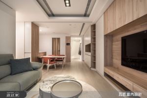 揭露23坪客餐廳放大景深的秘訣，達成屋主期待的白淨溫潤日式風居家！_視覺圖