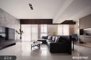 內斂奢華風蔓延一室！鍍鈦金屬於沉穩色調中綻放光彩，動線導入機能提升實用內涵_視覺圖