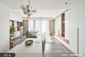 桃園23坪客餐廚開放式設計，大三房日式無印悠然調性，單身生活或朋友聚會都能精彩又舒適！_視覺圖