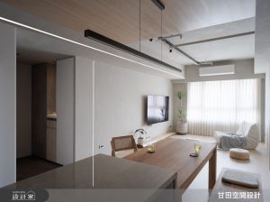 隱藏設計重啟 22 坪住宅空間！極簡設計下的日式無印風，將都會生活的焦慮感隔絕在外_視覺圖