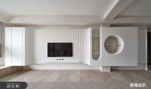 台北市老屋都更後，為新家注入溫暖、藝術之魂，電視牆、書房、臥室綻放獨特美感！_視覺圖