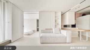 三房變兩房、衛浴兩套變一套半！塊狀堆疊與伸縮餐桌，翻玩 21 坪空間打造蟲點子二號宅_視覺圖