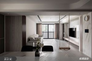 鞦韆笑語下歡度每一天的幸福日常，就在現代風融合輕法式的優雅明亮宅_視覺圖