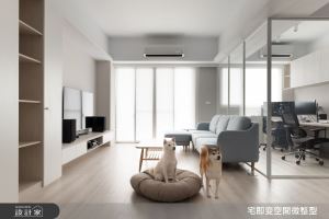 為毛小孩訂製北歐風住宅，寬敞公領域與穿透式書房的減壓設計全家大小都充滿幸福感_視覺圖