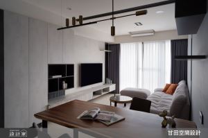 新成屋完美裝修範例！玄關大收納＋客廳大餐桌，22 坪簡約宅把生活變好輕鬆_視覺圖