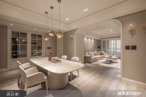 活用長型廊道升級玄關機能！40 坪中古屋以拱型設計與電動門化解各種風水疑慮_視覺圖