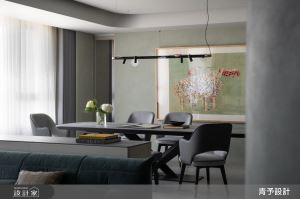 以孔雀綠為核心注入藝術深度，體現81坪住宅的靜謐奢華和人文品味_視覺圖