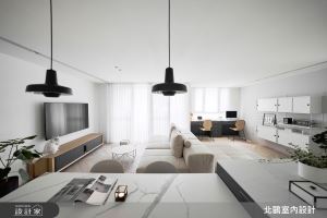 透入陽光的雪白北歐風！開放格局凝聚歡笑聲，2大1小2貓的寵物親子宅_視覺圖