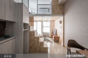 13坪也能有完整玄關與獨立餐廚！善用擴張網與新興建材打造輕工業風單身宅_視覺圖