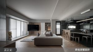 老屋重生以「特殊塗料」打造開闊現代宅！玻璃磚導引充沛日光走入未來居所_視覺圖