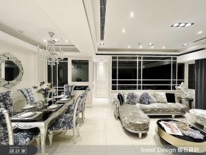 解密新古典與收納的黃金比!典雅壁紙X細膩石材X時髦鏡面成就奢而不俗的新古典風情_視覺圖