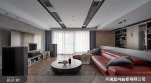 80坪現代風豪宅亮眼紅為尊榮焦點，融生活需求讓家成為開闊的宴客之所！_視覺圖