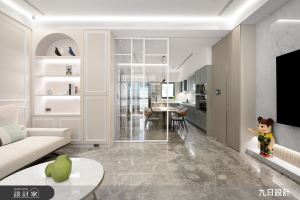 開箱百坪現代美式透天別墅！開闊廳區、臨窗臥榻及精美更衣間，構築一家四口的夢想_視覺圖