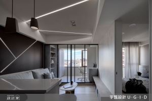 15坪小宅放大術!幾何語彙X現代感燈具打造個性居家_視覺圖