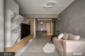 探尋大隱隱於市的侘寂之美!細膩特殊漆與幾何語彙層疊人貓共居的灰韻雅調_視覺圖