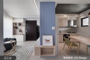 捨棄多餘隔間讓15坪小宅大一倍!淺色與莫蘭迪色呼應，勾勒賦格樂章_視覺圖