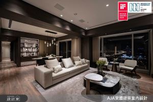 飽覽七期夜景、勇奪IF與AMP殊榮！細膩刻畫材質詮釋豪宅美學，展現室內空間與景觀互動的魅力_視覺圖