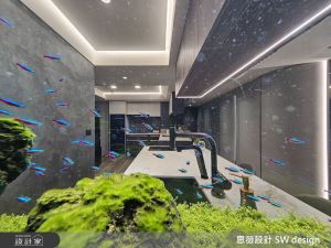 療癒魚群游進低彩混搭宅！重劃老屋格局，讓獨立小吧台、夢幻更衣間不再只是夢想_視覺圖