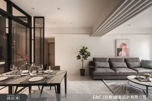 時尚內斂的全齡現代宅，以穿透建材+彈性隔間，讓大齡老屋重獲新生！_視覺圖