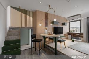 分散式收納法發揮小坪數最大坪效，去客廳化讓小宅大變身滿足對家的夢想！_視覺圖