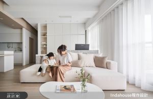 寵愛愛貓、迎接孩子的新婚宅！以光感系日式無印風，為長型中古屋來場大改造_視覺圖