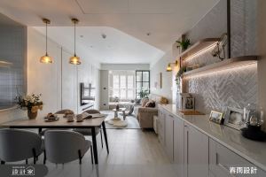 17.5坪奶茶色美式宅不僅超美還超好清!藝術漆X隱藏式櫃體打造甜蜜蜜的新婚生活進行式_視覺圖