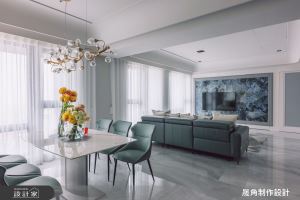 以框為界串聯場域!83坪預售屋完全客製三房兩廳的休日輕奢寓所_視覺圖