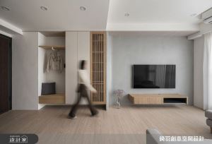 收納不用多，設計的好才重要!23坪新成屋以適度留白X木格柵打造私人MUJI HOTEL_視覺圖