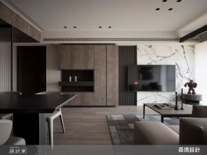 旅店式設計！多元材質描繪自由的空間語彙，凝聚家的溫暖，讓遊子一返家就有熟悉的儀式感_視覺圖